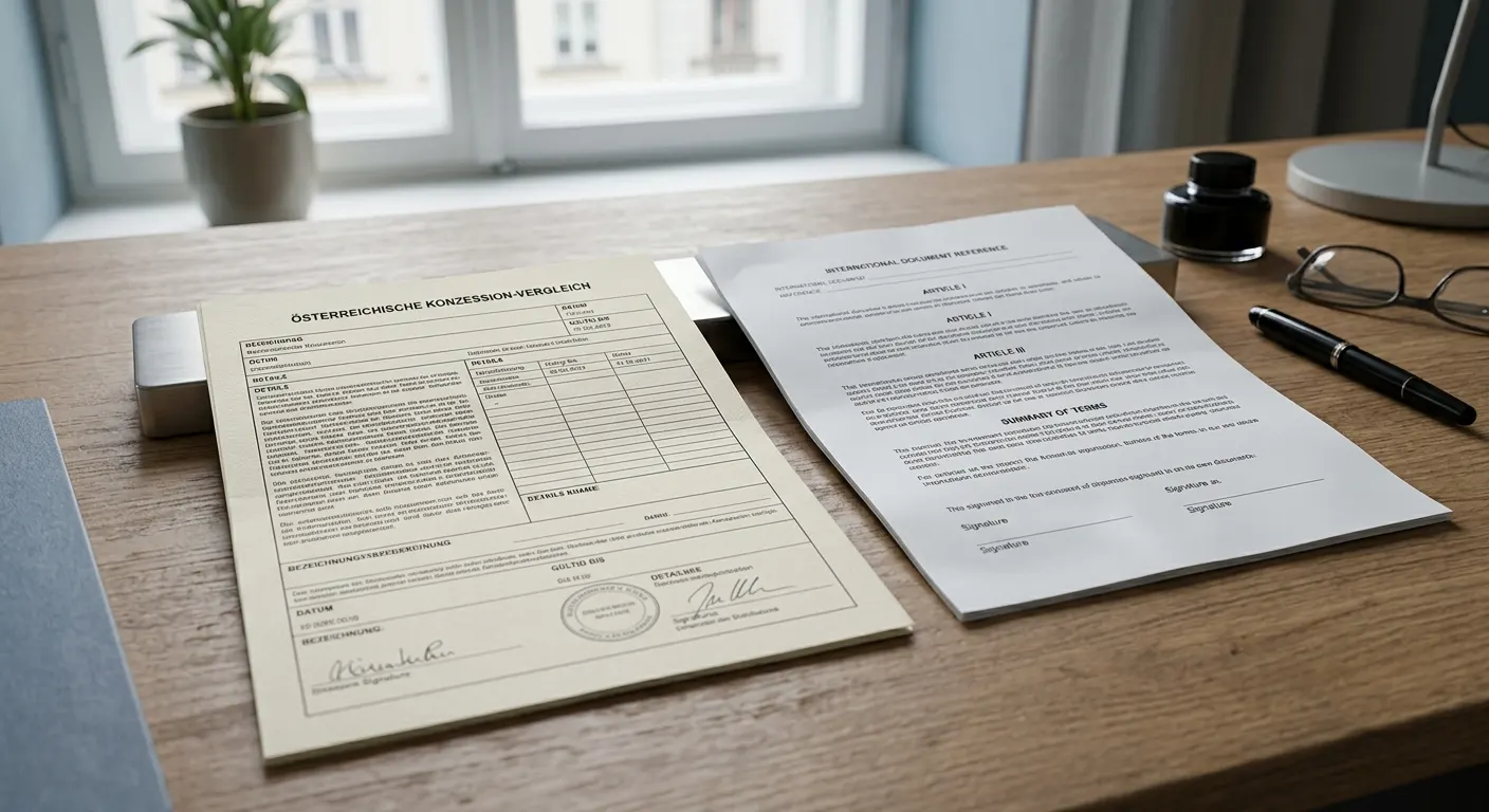 Neutrales Dokument zur österreichischen Glücksspielkonzession am Arbeitsplatz
