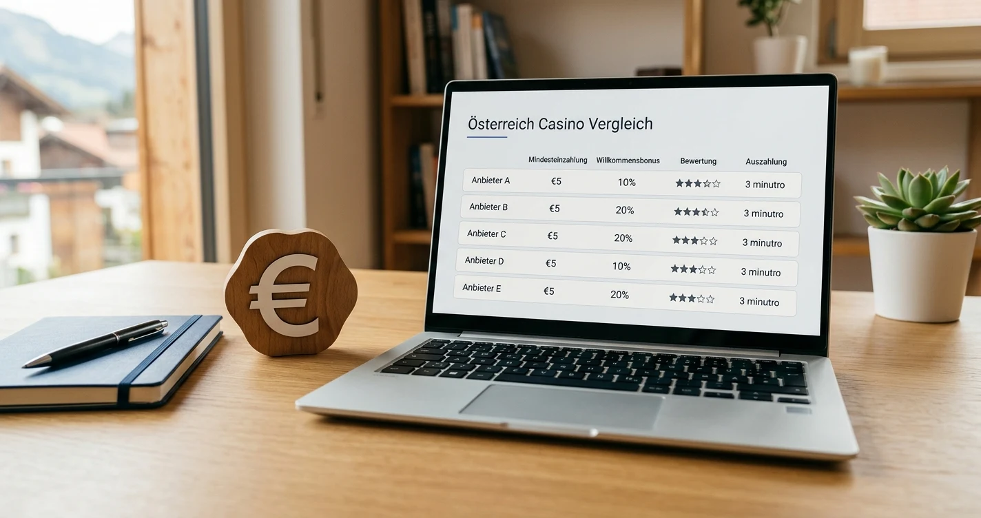 Online-Casino mit 5 € Mindesteinzahlung Österreich 2026